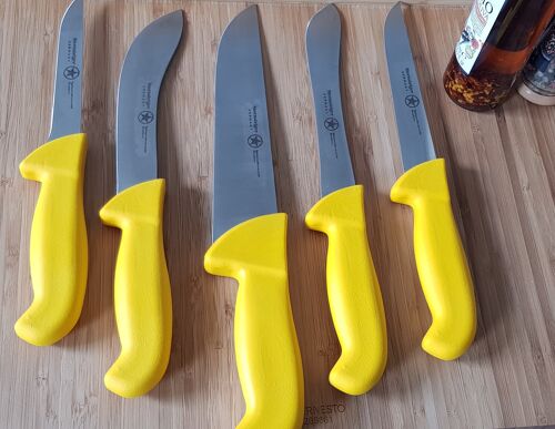 Butcher Knife Professional Set / Metzgermesser Set - Yellow