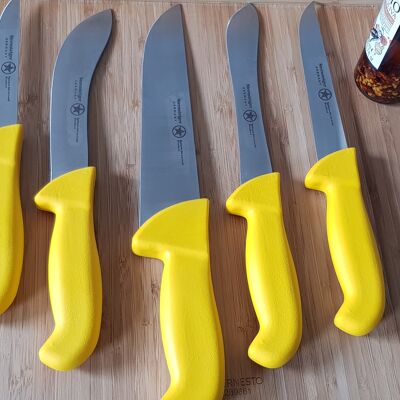 Butcher Knife Professional Set / Metzgermesser Set - Yellow
