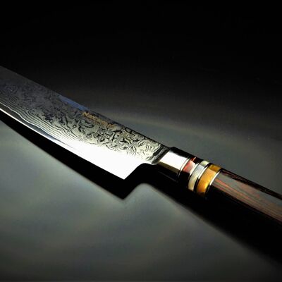 Couteau de chef Nagasaki Solingen 8"/20cm - annelé noir