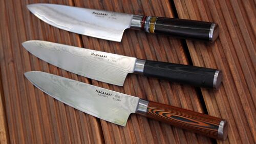 Nagasaki Solingen 8"/20cm Chef's Knife - brown
