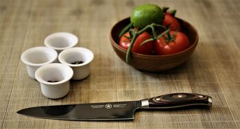 Couteau de chef Sternsteiger Titanium Series 8"/20 cm + couteau d'office 3,5"/10 cm 1