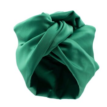 Turban Satin Duchesse Vert - Medium 2