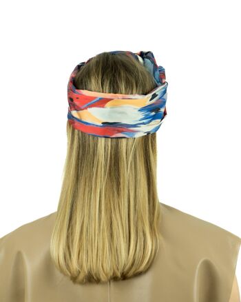 Turban Satin de soie Perroquet - Medium 5