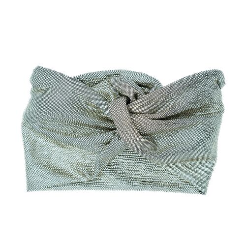 Turban Lurex Argenté - Medium