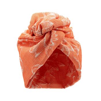 Turban Jacquard Orange - Large 2