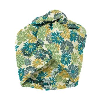 Turban Jacquard Floral 60's - Large 1