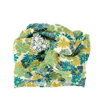 Turban Jacquard Floral 60's - Large 2