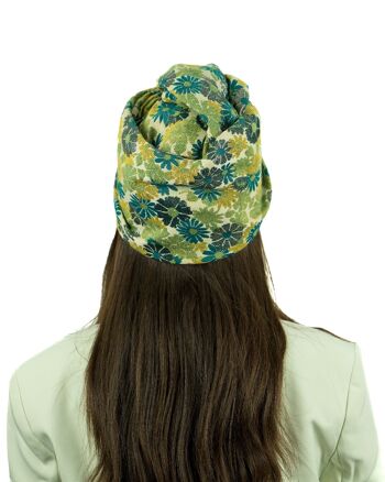 Turban Jacquard Floral 60's - Large 3