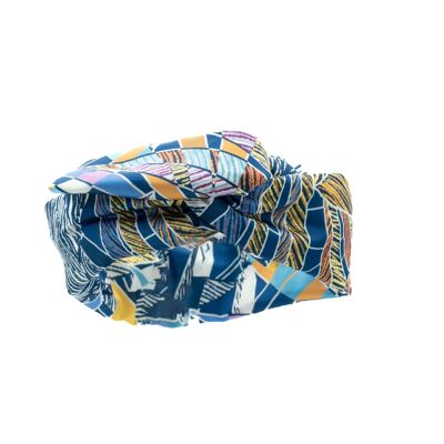 Turbante Colore Astratto Blu - Piccolo