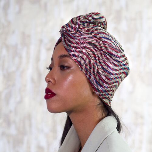 Turban Lurex Rouge - large