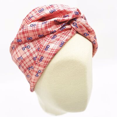 Cavalier Silk Turban Pink