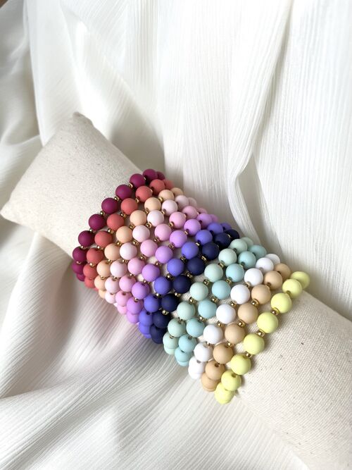 Bracelet en perle acrylique - Modèle Cassy