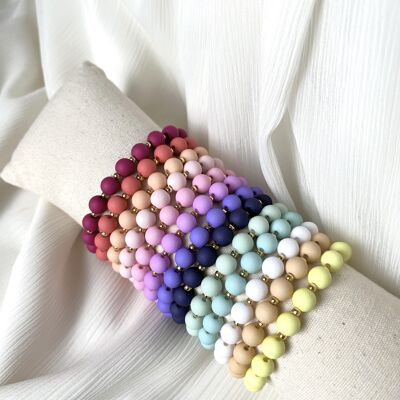 Bracelet en perle acrylique - Modèle Cassy