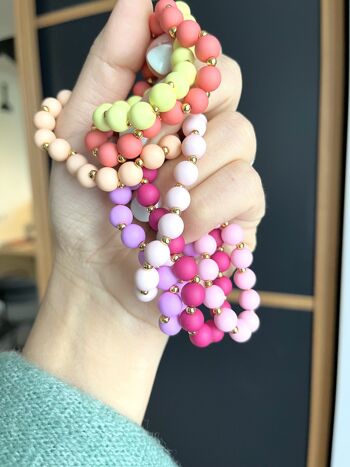 Bracelet en perle acrylique - Modèle Cassy 7