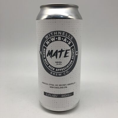 Withnell’s Brew Co X NWBAS MATE New England IPA 6.4% 440ml