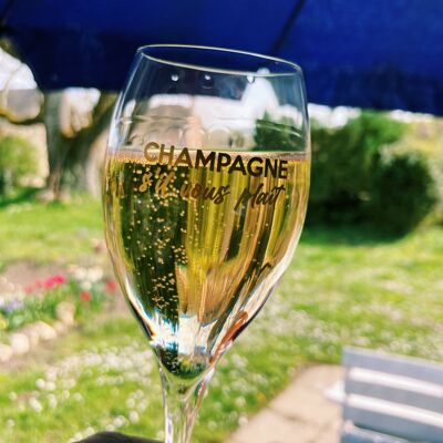 Dúo de flautas de champán: champán, por favor