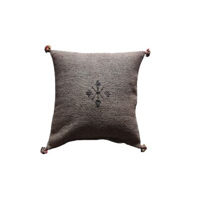 Berber brown cotton cushion