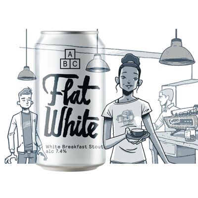 Flat White - 7.4% Desayuno Stout blanco