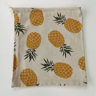 Pineapple fabric bag 38 x 13 cm