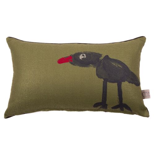 Pillow COVER Bobbie Bird Olive 30/50 cm