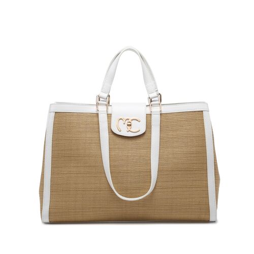 Deva shopper bag white