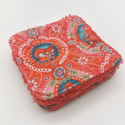 6 large reusable wipes L