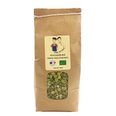 Organic split peas 500g bag
