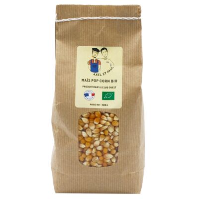 Organic popcorn corn Bag 500g