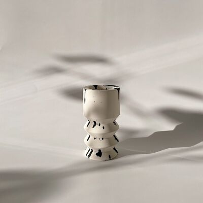 Abstract Monochrome Candle / Tealight Holder Candleholder Eco Friendly