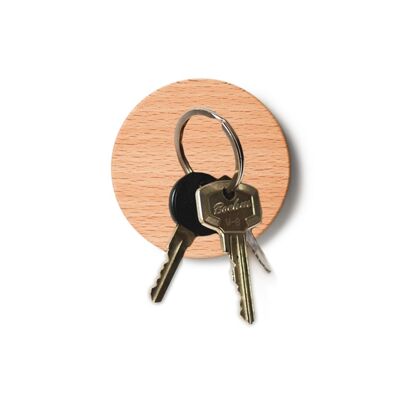 Porte-clés magnétique 'extra fort' - hêtre | bois | autour