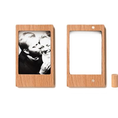 2 pack retroframe size 'S' - Mini Instax standing - beech