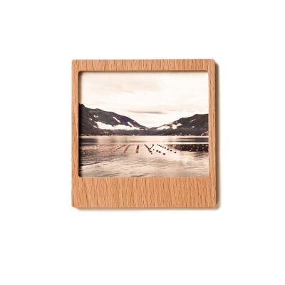 Pack of 2 retro picture frames magnetic size 'L' - beech | Wood