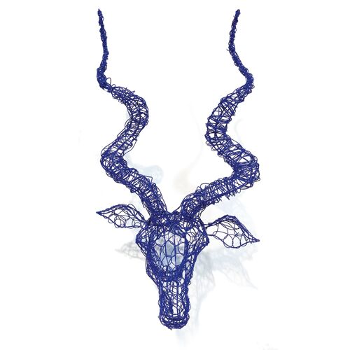 Blue Kudu Head - Wall Decoration