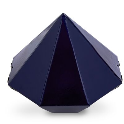 Die kostbare Größe L Mitternachtsblau - Diamant-Geschenkbox Größe L.
