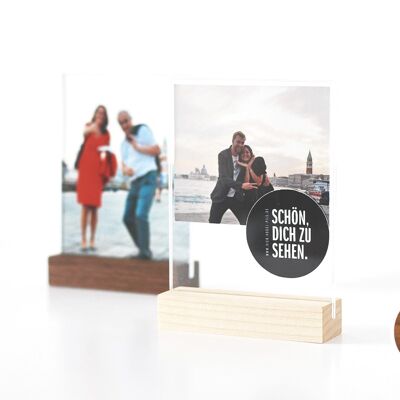 two-sided picture frame – walnut