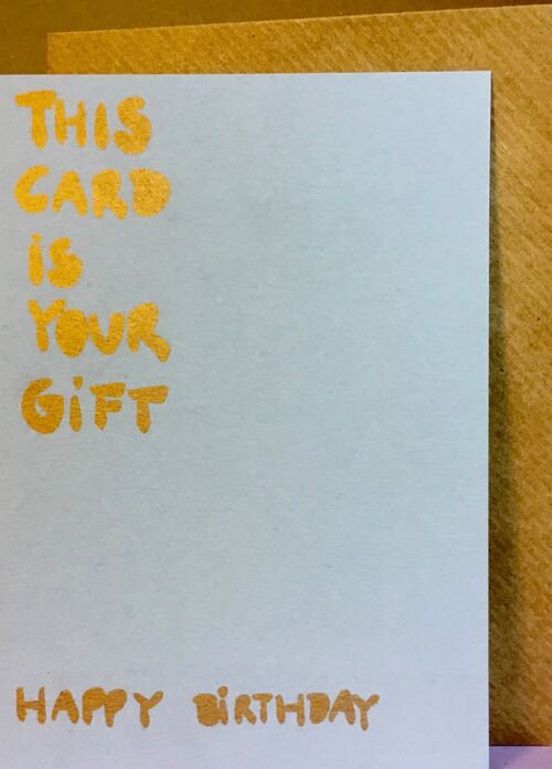 Karte This Card Is Your Gift