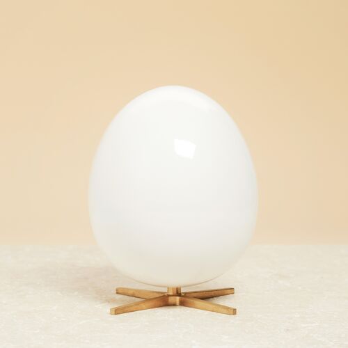 Ægget Figuren – Hvid / Messing -