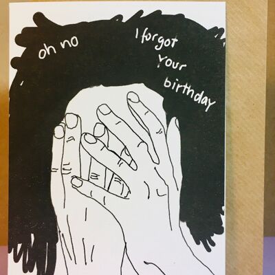 Forgot Your Birthday card