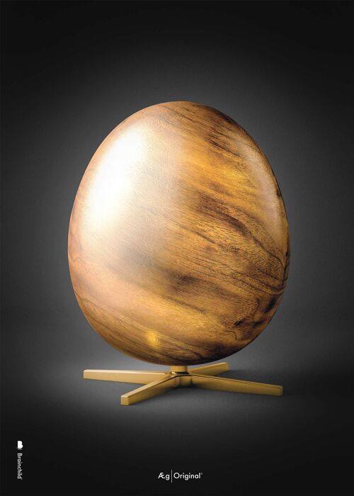 Ægget plakat – Ægget figuren – Sort - A5 - 50x70 CM.