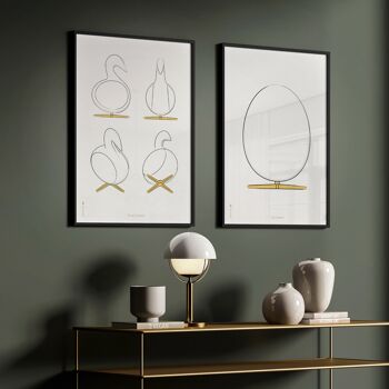 Ægget plakat – Designskitse - 70x100 CM. 2