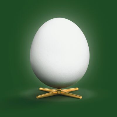 Ægget plakat – Grøn baggrund – Klassisk - A5