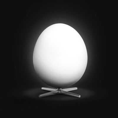 Ægget plakat – Sort baggrund – Klassisk - 30X40 CM.