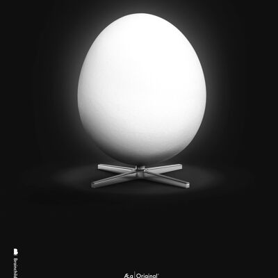 Ægget plakat – Sort baggrund – Klassisk - 70x100 CM.