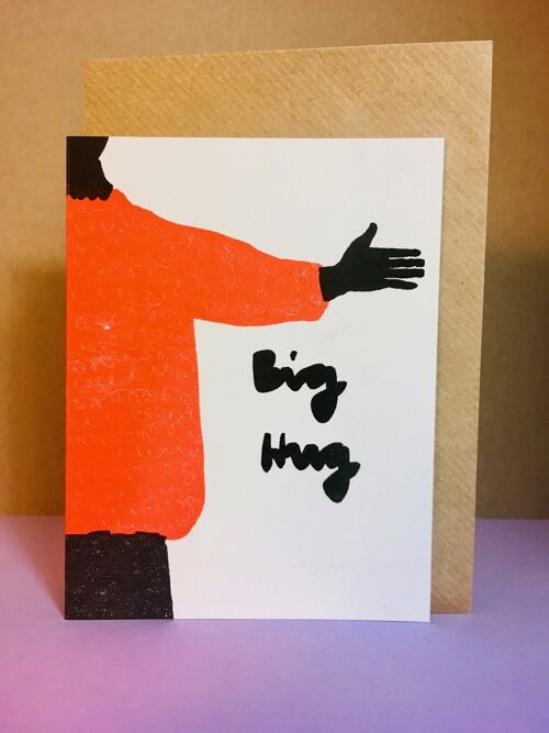 Karte Big Hug Orange