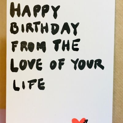 Card From The Love Of Your Life