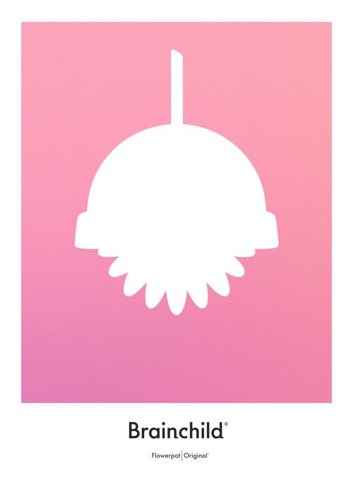 Flowerpot plakat – Farve – Designikon - 50x70 CM.