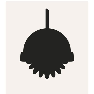 Flowerpot plakat – Grå – Designikon - A5