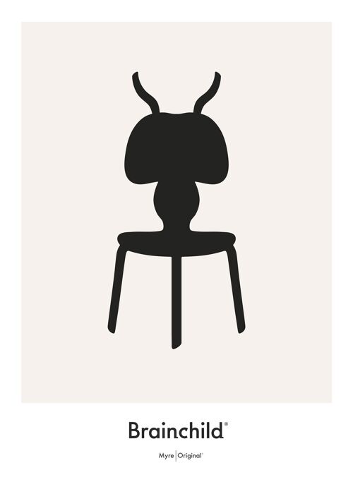Myren plakat – Grå – Designikon - A5