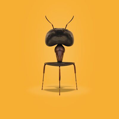 Myren plakat – Gul baggrund – Klassisk - A5