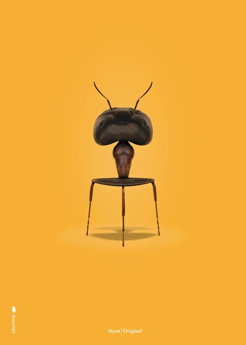 Myren plakat – Gul baggrund – Klassisk - 70x100 CM.